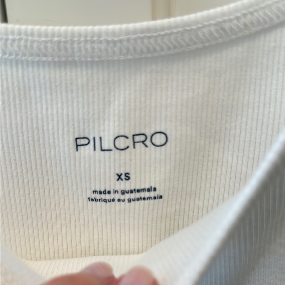 NWT Anthropologie Pilcro White Ribbed Tank Top - Picture 2 of 6